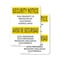 Signmission Electronic Surveillance Bilingual OSHA Security Notice Sign, Plastic, 7in W x 10in L, 2PK OS-2PACK-SN-P-710-L-11532 - alternate 1